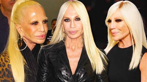 donatella versace work|donatella versace face what happened.